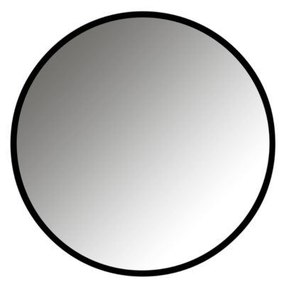 Černé kovové závěsné zrcadlo Richmond Maeron 70 cm