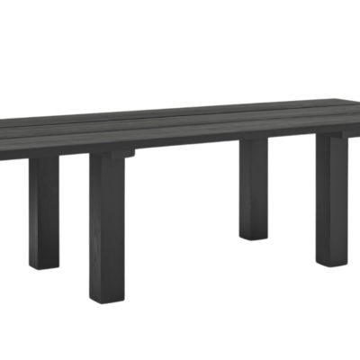 Černý dřevěný jídelní stůl Teulat Banda 260 x 100 cm