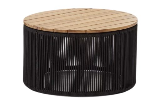 Černý zahradní stolek Kave Home Dandara 60 cm