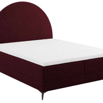 Červená čalouněná dvoulůžková postel boxspring Cosmopolitan Design Sunrise 180 x 200 cm
