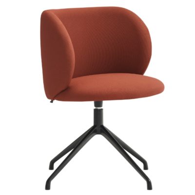 Červená čalouněná konferenční židle Teulat Mogi