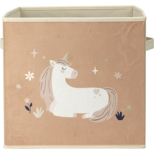 Dětský textilní box Unicorn dream béžová