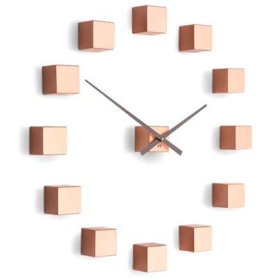 Future Time FT3000CO Cubic copper Designové samolepicí hodiny