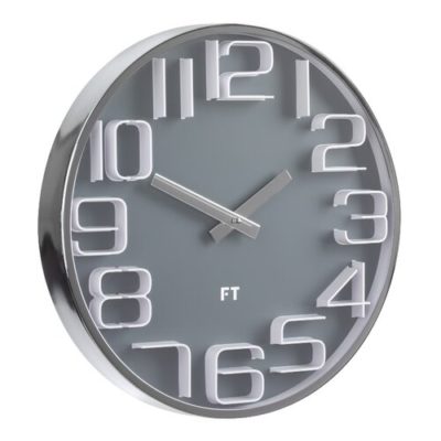 Future Time FT7010GY Numbers Designové nástěnné hodiny