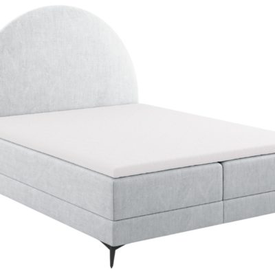 Šedá čalouněná dvoulůžková postel boxspring Cosmopolitan Design Sunrise 180 x 200 cm