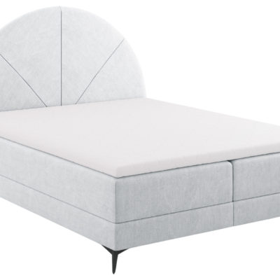 Šedá čalouněná dvoulůžková postel boxspring Cosmopolitan Design Sunset 160 x 200 cm