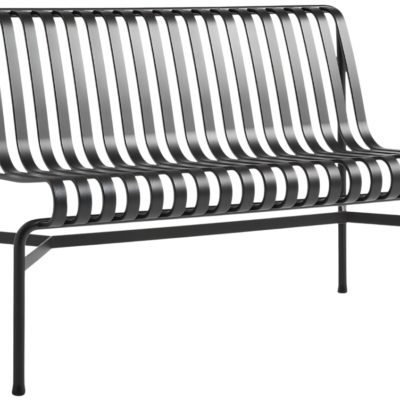 Antracitově šedá kovová zahradní lavice HAY PALISSADE 120 cm