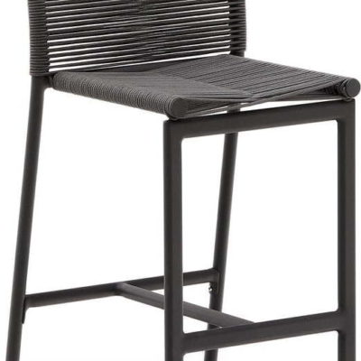 Černá kovová zahradní barová židle Culip – Kave Home