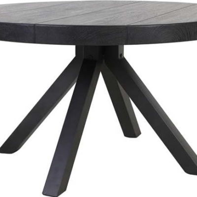 Černý kulatý jídelní stůl 140x140 cm Muden – Light & Living