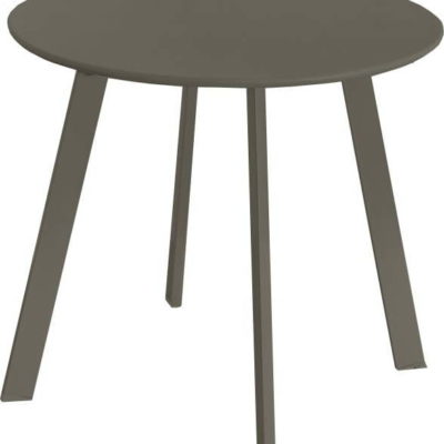 Ocelový kulatý zahradní odkládací stolek ø 50 cm Acero – LDK Garden