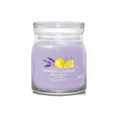 Yankee Candle vonná svíčka Signature ve skle střední Lemon Lavender