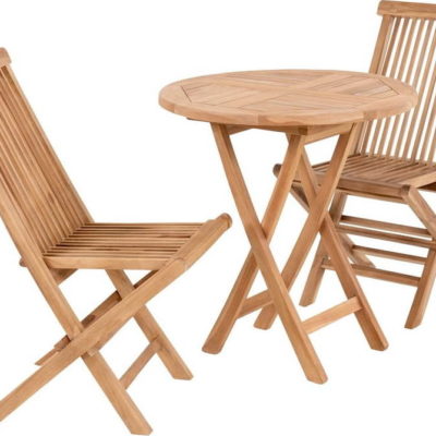 Zahradní jídelní set v přírodní barvě pro 2 Oviedo and Toledo – House Nordic