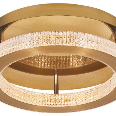 Mosazné kovové stropní LED světlo Nova Luce Fiore 40 cm