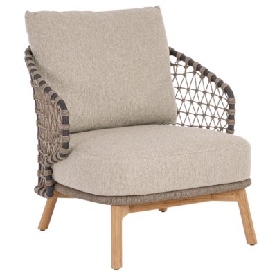 Béžovohnědé čalouněné zahradní křeslo Bizzotto Eularia