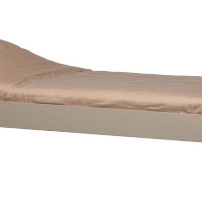 Béžová kovová jednolůžková postel s roštem 90x200 cm Mata – WOOOD