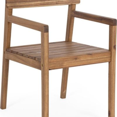 Dřevěná zahradní židle v přírodní barvě Rodano – Bizzotto