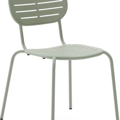 Kovová zahradní židle v mentolové barvě Brai – Kave Home
